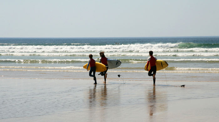 Surfing in Cornwall