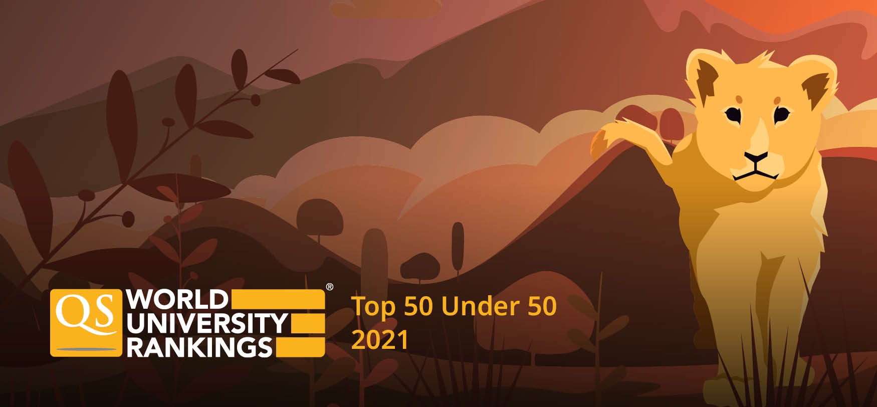 Download Free Qs Top 50 Under 50 2021 Top Universities PSD Mockup Template