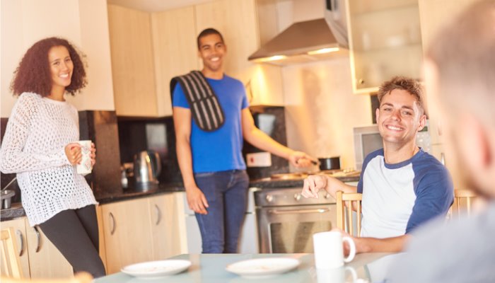 Baking in student house 