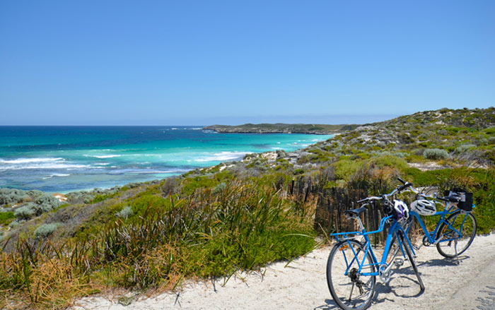 Cycing on Rottnest Island