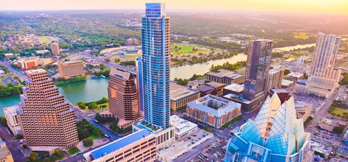 City skyscrapers
