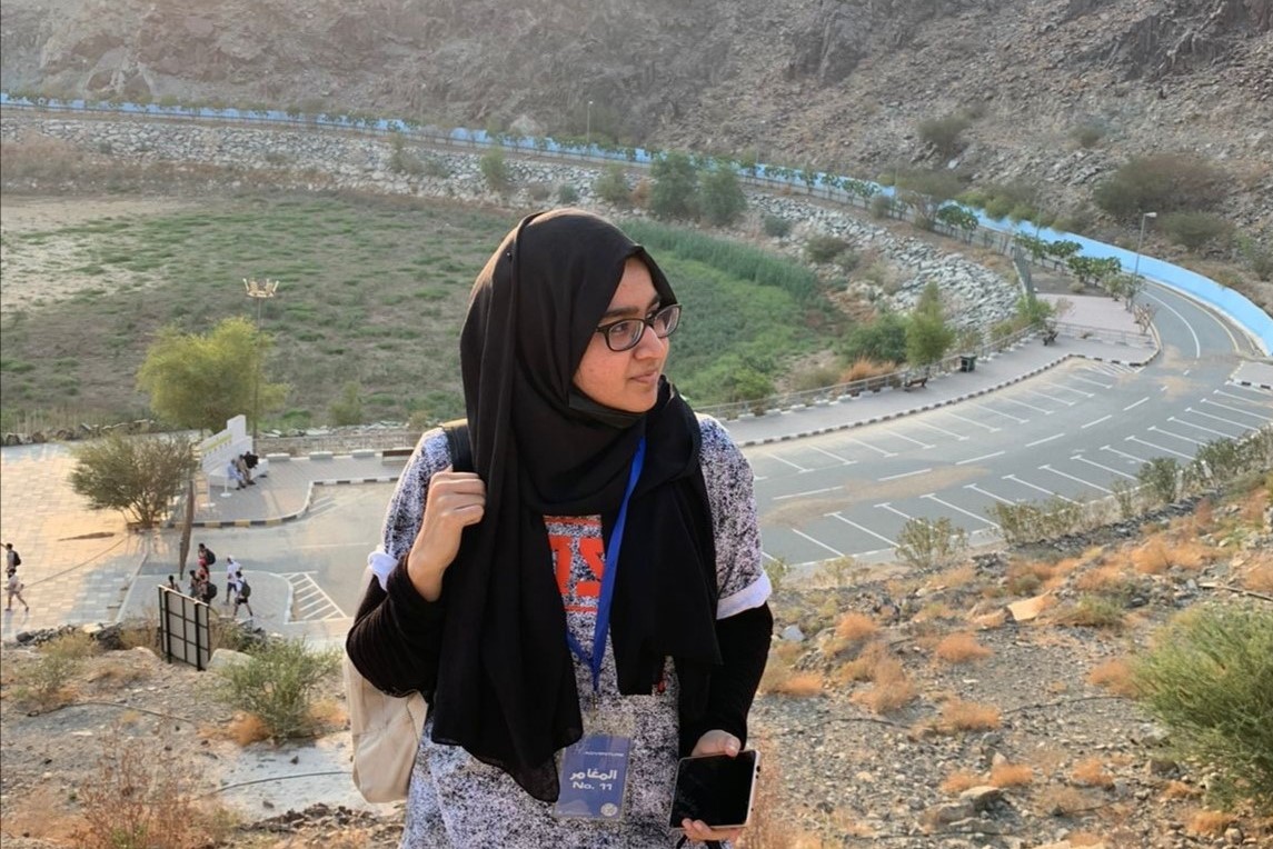 Sana exploring her city