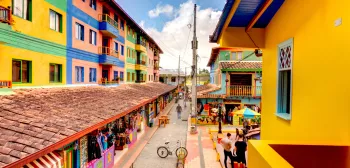 Colourful Colombia streets