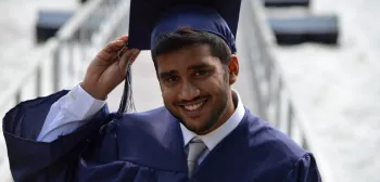 Indian student graduation