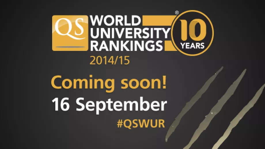 QS World University Rankings 2014/15: Coming Soon! main image