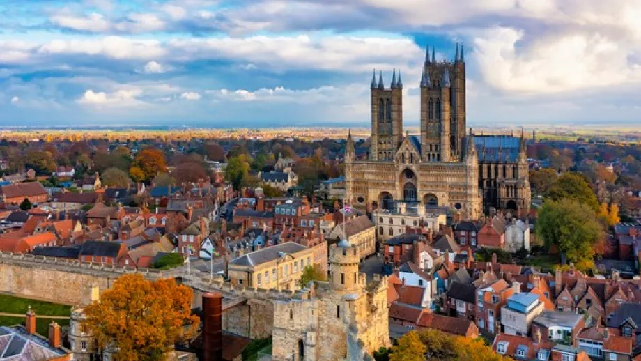 A view of Lincoln and the Lincoln Cathedral